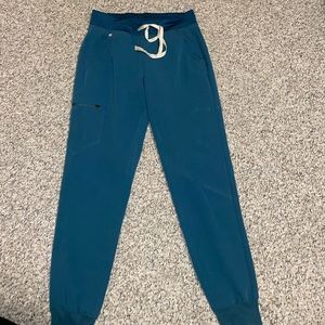 FIGS Caribbean Blue Zamora Jogger scrub pant